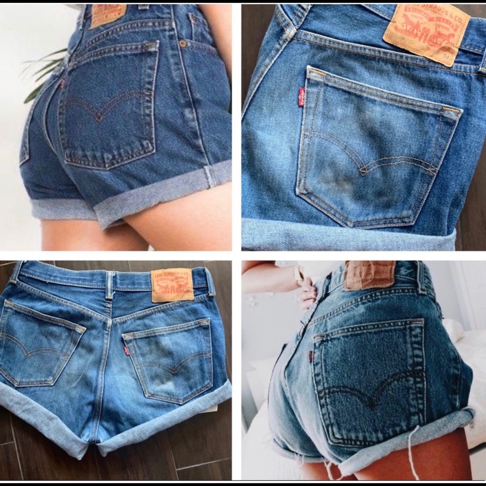 Authentic Levi’s Classic Vintage Denim Jean Shorts